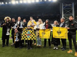 Video: Kairat Almatyn faniryhmä matkusti 5000 km – FC Kööpenhamina antoi heille lahjat