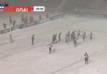 Video: David Rodriguez teki upean volleymaalin Kanadan Valioliigan lumisessa finaalissa