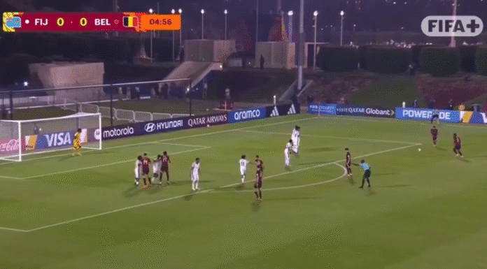Video: Noah Fernandez laukoi tyylikkään voittomaalin Fidžin verkkoon U-17 MM-kisoissa