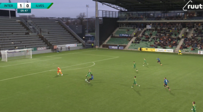 Video: Ilves-maalivahti Otso Virtanen seikkaili kaukana – FC Interin Dimitri Legbo nosti pallon maaliin