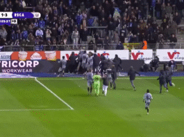 Video: Ibrahim Kanaté juoksi pallon tyhjään maaliin ja tuuletti volttisarjalla Belgian Cupissa