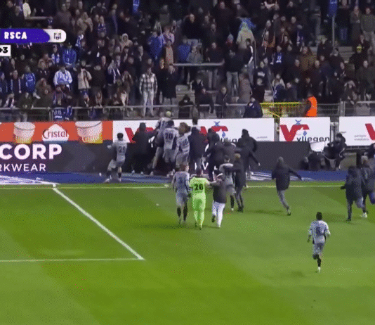 Video: Ibrahim Kanaté juoksi pallon tyhjään maaliin ja tuuletti volttisarjalla Belgian Cupissa