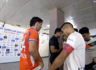 Video: FC Goan kapteeni sai punaisen kortin vääränvärisistä alushousuista Intian Super Cupissa