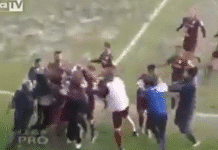 Klassikkovideo: Pelaaja tekee maalin 70 metristä liukutaklauksella Italian aladivarissa