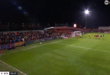 Video: Burton Albionin Julian Larssonilta nähtiin vuoden koomisin kulmapotku FA Cupissa