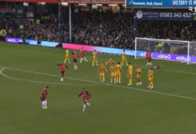 Video: Luton Townin Cohen Bramall laukoi kuvankauniin vaparimaalin Englannin Ykkösliigassa