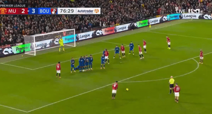 Video: Bruno Fernandes pamautti komean vaparimaalin ManU ja Bournemouth pelasivat 4–4-tasapelin