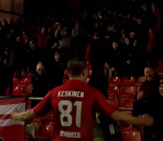 Video: Aberdeenille kotivoitto Skotlannin Valioliigassa – Topi Keskinen painoi 2+1