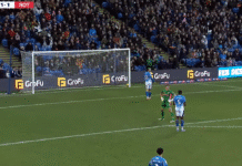 Video: Vastustajakin äimän käkenä – Stockportilta käsittämätön oma maali Ykkösliigassa