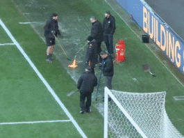 Video: Sivurajaa ympäröivät alueet jäässä – Hull–Watford jouduttiin siirtämään