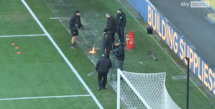 Video: Kenttä jäässä, eikä sulatusyritykset auttaneet – Hull-Watford jouduttiin siirtämään