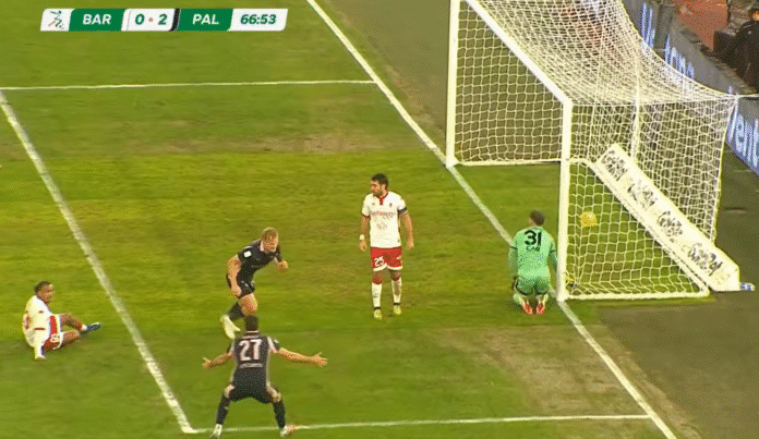 Video: Joel Pohjanpalo teki poikkeuksellisen taidokkaan puskumaalin – Palermolle vierasvoitto