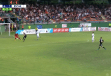 Klassikkovideo: Nino Kouter tekee maalin läpiajosta takavasaralla Slovenian pääsarjassa