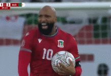 Video: Päiväntasaajan Guinean Emilio Nsue pamautti upean maalin Afrikan-mestaruuskilpailuissa