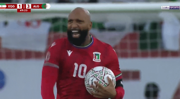 Video: Päiväntasaajan Guinean Emilio Nsue pamautti upean maalin Afrikan-mestaruuskilpailuissa