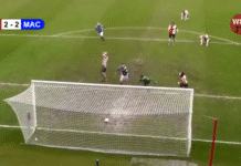 Klassikkovideo: Woking FC:n puolustaja surkuttelee ”maalia” – pallo pysähtyy lätäkköön