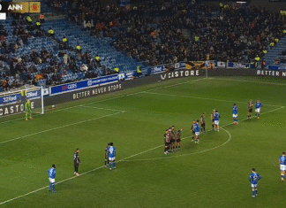 Video: Glasgow Rangersin Thelo Aasgaard painoi kuvankauniin vaparimaalin Skotlannin Cupissa