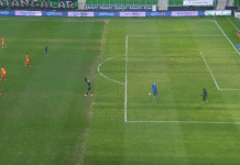 Klassikkovideo: Juonikas maali Turkin divarissa – hyökkääjä hiipii maalivahdin selän takaa