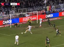 Video: Cercle Bruggen Christiaan Ravychilta uskomaton tuplapelastus maaliviivalta lisäajalla