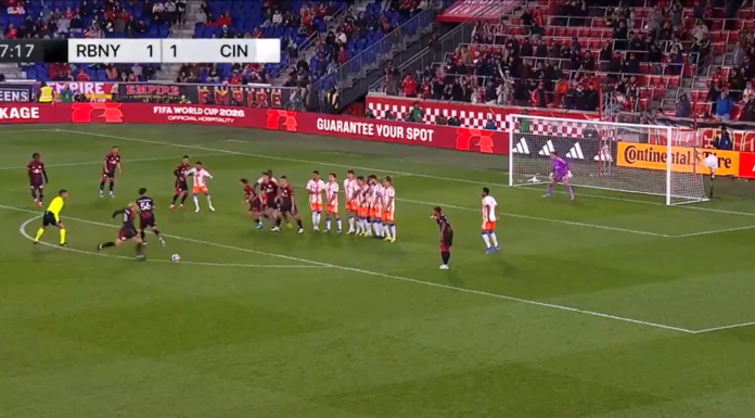 Video: Ruotsalaiskonkari Emil Forsberg pamautti tylyn vapaapotkumaalin MLS:ssä