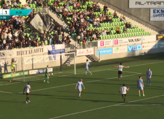 Video: HJK-maalivahti Jesse Öst hörppäsi vedon kuin hidastetusta leffasta – VPS:lle kotivoitto