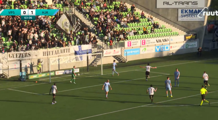 Video: HJK-maalivahti Jesse Öst hörppäsi vedon kuin hidastetusta leffasta – VPS:lle kotivoitto