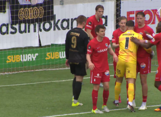 Video: FC Interin maalivahti Eetu Huuhtanen otti ilmiömäisen tuplatorjunnan Seinäjoella