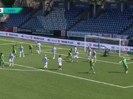 Video: Ilveksen Maksim Stjopin tälläsi komean maalin HJK:n verkkoon Bolt Arenalla