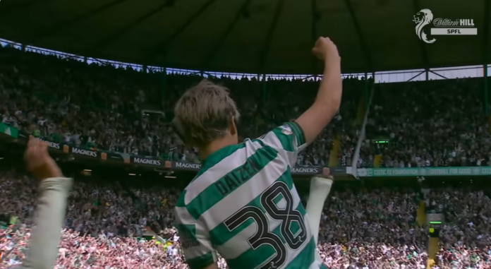 Video: Celticin Daizen Maeda painoi kauniin saksipotkumaalin Glasgow'n Old Firmissa