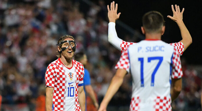 Video: 40-vuotias Luka Modrić viimeisteli eleettömän maalin Slovenian verkkoon