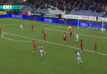 Video: Mads Borchers laukoi unelmamaalin – HJK nousi kahden maalin takaa tasoihin FC Interiä vastaan