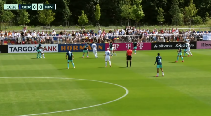 Video: Saksa ja Huuhkajat kohtasivat uudelleen epävirallisessa maaottelussa maanantaina