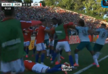 Video: Portugalin ja Chilen harjoitusmaaottelussa nähtiin joukkomylly avausjaksolla