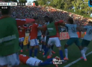 Video: Portugalin ja Chilen harjoitusmaaottelussa nähtiin joukkomylly avausjaksolla