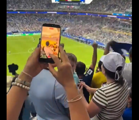Video: Uruguaylaisnainen kosi miestään katsomossa – Kap Verde teki samalla hetkellä maalin