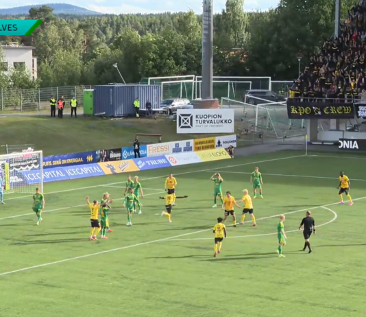Video: KuPS:n Bob Nii Armah teki uskomattoman säkämaalin Ilveksen verkkoon