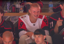 Video: Norjan MM-kisajoukkue oli Stanley Cupin finaalissa – Erling Haaland nautiskeli täysillä