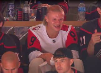 Video: Norjan MM-kisajoukkue oli Stanley Cupin finaalissa – Erling Haaland nautiskeli täysillä