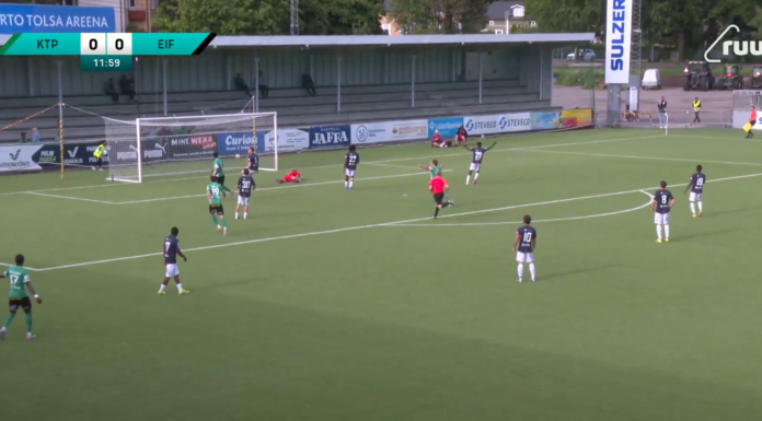 Video: KTP:n Atomu Tanaka jakeli ja Mustapha Coker viimeisteli kääntövolleylla Ykkösliigassa