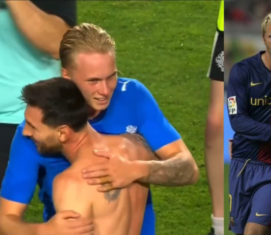 Video: Islannin pelaaja kertoi olevansa Eidur Gudjohnsenin poika – Lionel Messi ilahtui