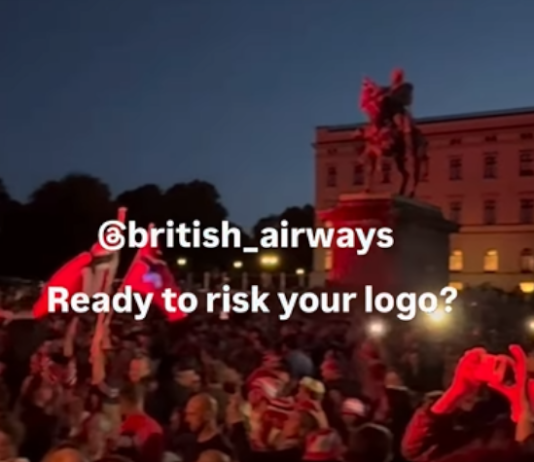 Norwegian ja British Airways löivät vetoa Norjan ja Englannin MM-puolivälierästä