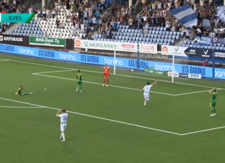 Video: Ilves pimputteli alakerrassa – Alfie Cicale riisti pallon ja laukoi HJK:n Suomen Cupin finaaliin