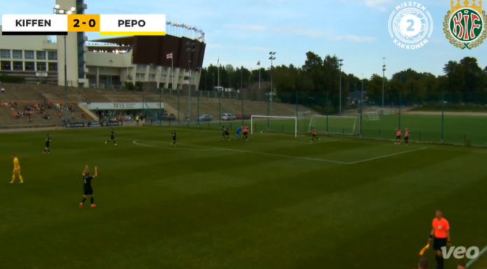 Video: Kiffen-veskari Serhii Shumilov teki maalin 85 metristä Kakkosessa