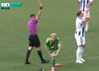 Video: HJK:n Ville Tikkanen otti suoran punaisen kortin toisessa peräkkäisessä ottelussaan