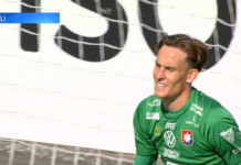Video: Nolo voittomaali – Örgryten maalivahti Hampus Gustafsson sähläsi pallon omiin