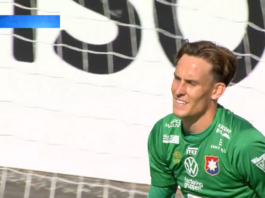 Video: Nolo voittomaali – Örgryten maalivahti Hampus Gustafsson sähläsi pallon omiin