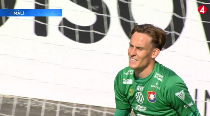 Video: Nolo voittomaali – Örgryten maalivahti Hampus Gustafsson sähläsi pallon omiin