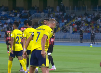Video: Cristiano Ronaldo palasi Al Nassr -paitaan – viimeisteli tyylikkään maalin