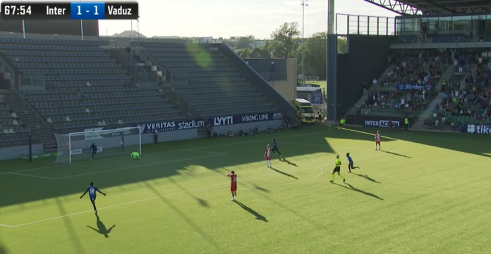 Prosper Ahiabu teki nöyryyttävän voittomaalin – kovavireinen FC Inter kaatoi FC Vaduzin