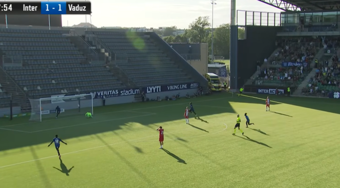 Video: Prosper Ahiabu teki nöyryyttävän voittomaalin – kovavireinen FC Inter kaatoi FC Vaduzin
